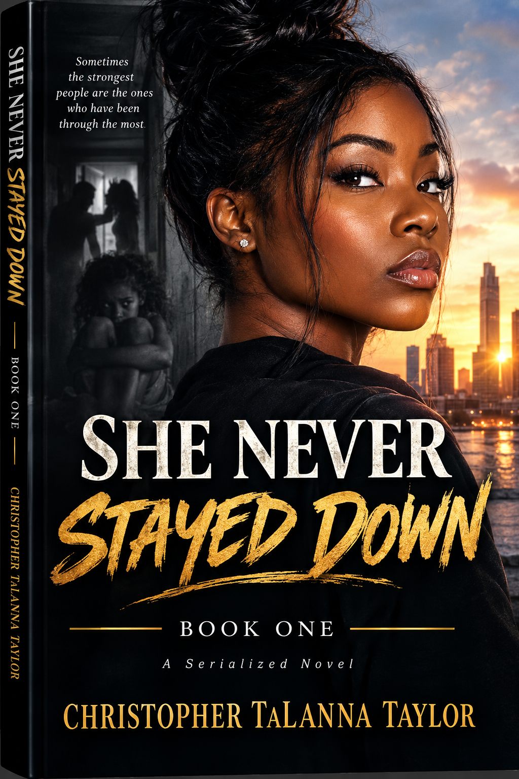 She Never Stayed Down Book One cover by Christopher TaLanna Taylor