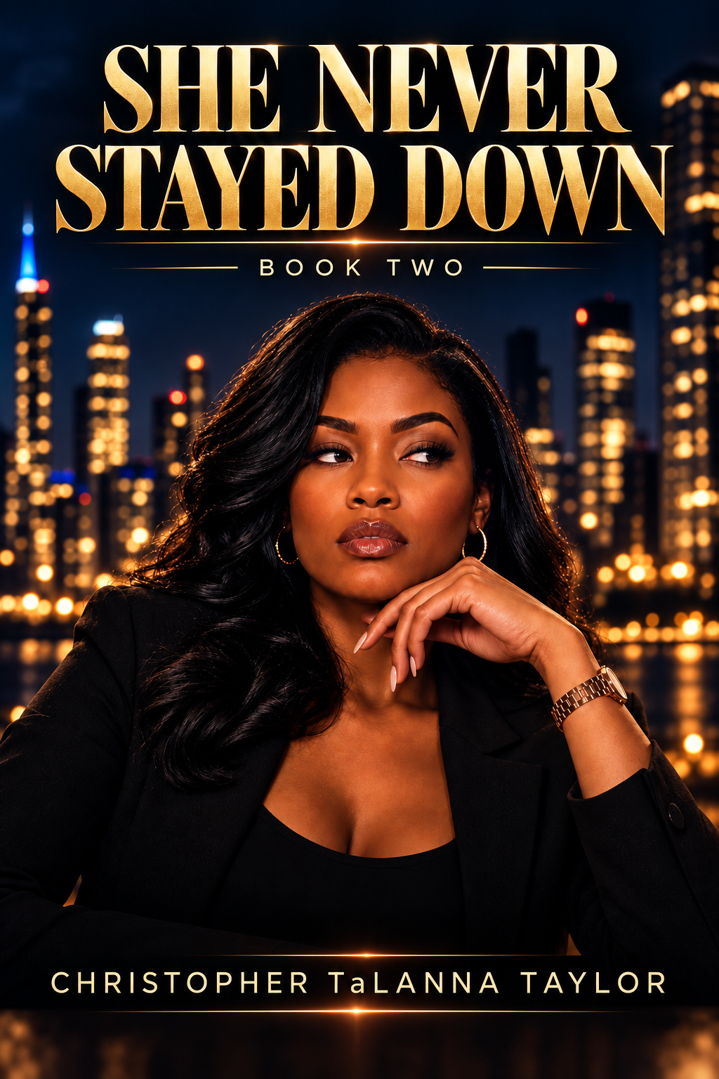 She Never Stayed Down Book Two cover by Christopher TaLanna Taylor